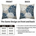 thumbnail image 4 of 4th of July Pillow Covers 18X18 Inch Set of 2, Patriotic Blue Red Grey Modern Dahlia Floral Print Holiday Decorative Throw Pillow Covers Outdoor Farmhouse Cushion Case for Couch Sofa Bed Decor, 4 of 8