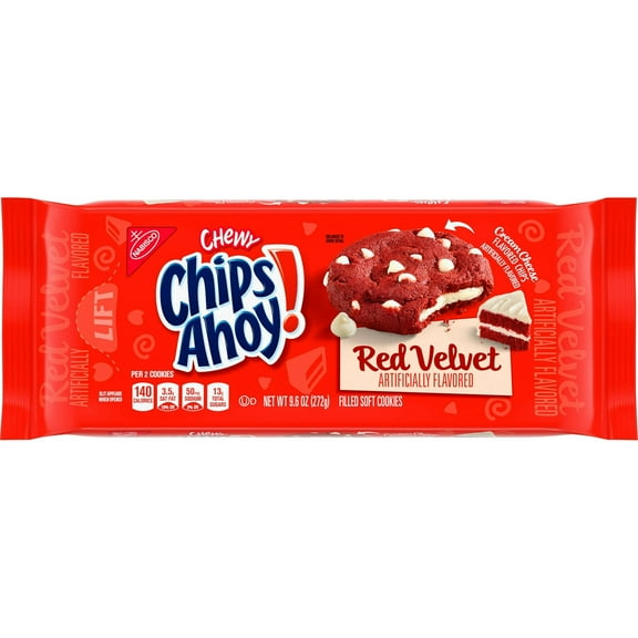 Pack of 2 CHIPS AHOY! Chewy Red Velvet Cookies, 9.6 oz