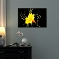 thumbnail image 2 of wall26 - Canvas Wall Art - Closeup of Yellow Flower Petal with Color Splash - Gallery Wrap Modern Home Art | Ready to Hang - 16x24 inches, 2 of 4
