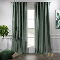 3S Brother's Solid Luxury Matte Velvet Soft Curtains Set of 2 Panels Hanging Back Tap & Rod Pocket Home Décor Bedroom Kitchen Office Windows Room Darkering ( Xanadu-52"x84")