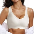 thumbnail image 2 of Mzoazpie Women's Seamless Bras No Womens Bras Push Up Plus Size Underwire Scalloped Push Up Seamless Bras Soft Wireless Comfort Cotton Sports Bras for Women Bralettes Full Coverage Everyday Bra, 2 of 5