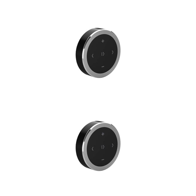 Billuyoard Control remoto de medios de coche ABS compatible con Bluetooth 5,0 reemplazo controlador de reproductor de música Selfie 2piezas