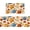 Autumn-colorful Pumpkin, variant on Halloween Ghost Kitchen Mat Decor, Black Halloween Kitchen Rugs Set of 2 Non Slip Washable Boo Spooky Ghost Floor Mat Indoor Rug Home Decorations