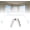 Glossy White, variant on Bay Window Curtain Rods 1 Inch Rustproof Metal Corner Curtain Rod for Windows 59-184” Adjustable U Shape Rod - Foldable Corner Solution for Bay/Box/U Shaped Windows (Matte Black)