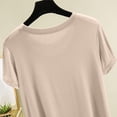 thumbnail image 6 of Womens Mulberry Silk T Shirts Basic Crewneck Short sleeve Tee Tops Blouse Summer Casual Solid Tshirts, 6 of 8