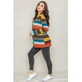 thumbnail image 3 of Eloges Women's Multi Color Stripe Elbow Patch Open Cardigan, 3 of 12