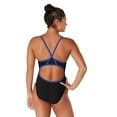 thumbnail image 2 of Speedo Maillot de Bain une Pièce pour Femmes Endurance+ Flyback Entraînement Adulte - Noir/bleu, 26, 2 of 2