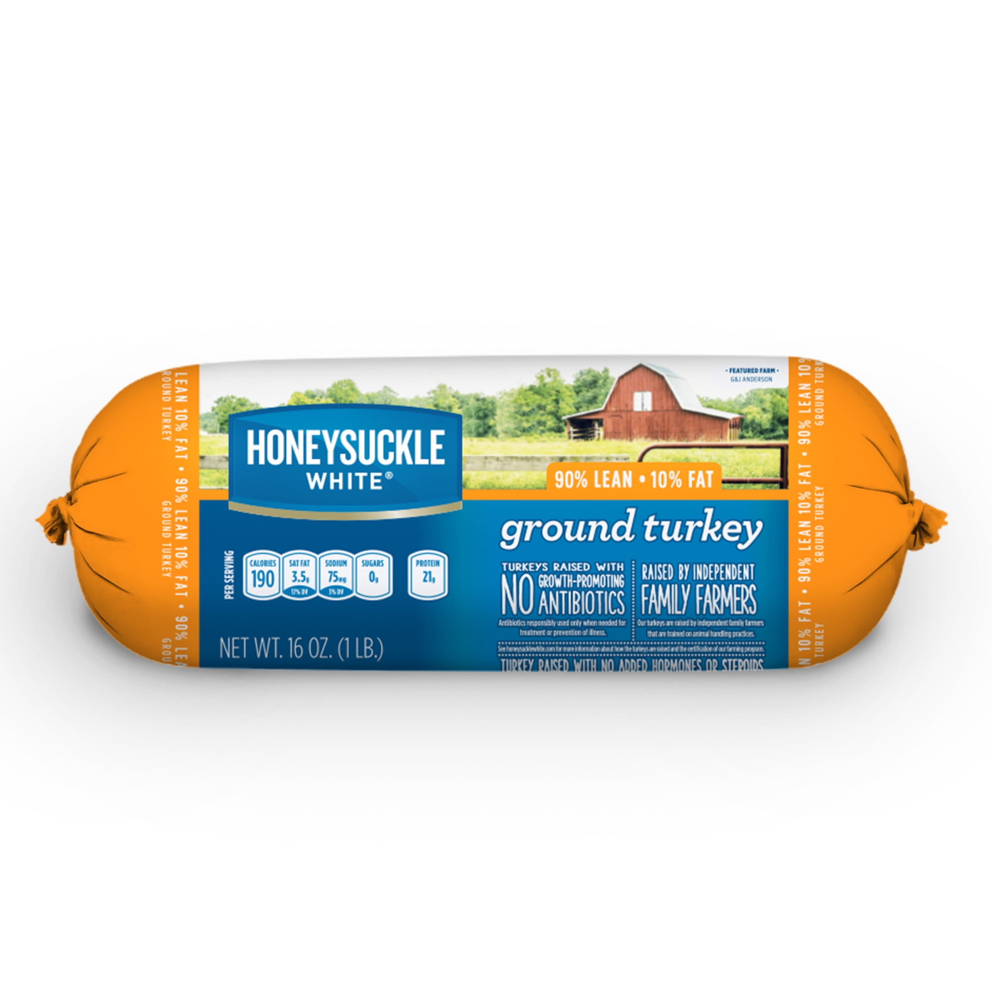 Honeysuckle White® 90% Lean / 10% Fat Ground Turkey Roll, Fresh, 1 lb.