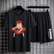 thumbnail image 1 of Chándal de Anime Slam Dunk para hombre, camiseta de Hanamichi Sakuragi, 100% algodón, camisetas de gran tamaño, pantalones cortos informales de Manga, conjunto de 2 piezas, 1 of 4