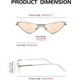 thumbnail image 4 of FEISEDY Small Cat Eye Sunglasses Women PUNK Party Metal ROCK Candy Color Glasses B2721, 4 of 14