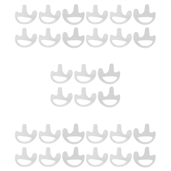 15 Pairs Transparent Silicone Soft Earbud for Walkie Talkie Covert Acoustic Tube Earpiece Small/Middle/Large J6116Z