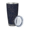 thumbnail image 2 of Rocae Navy Dark Blue for 20 Ounces Stainless Steel Insulted Tumbler Car Cup Drink Mug Inspirational Graduate Present-Without Straw, 2 of 8