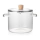 thumbnail image 1 of Glass Cookware Simmer Pot, Glass Cooking Pot with Lid-1.8L(60oz) Heat Borosilicate Glass Cookware Stovetop Pot, 1 of 5