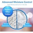 thumbnail image 2 of DRY&DRY UP Hanging Moisture Absorber for Closet & Wardrobe, Closet Dehumidifier Sheets for Clothes Storage, Warm Sweet Floral Osmanthus Scent, Humidity Control, 4 Sheets, 2 of 4