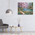 thumbnail image 2 of 40×50cm Tree River Frameless DIY Oil Painting by Numbers Kit Living Room Home Wall Decor - A, 2 of 7