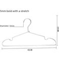 thumbnail image 1 of Percha de aluminio para secar pantalones, de metal, con clip para pantalones, de aleación de aluminio sin costuras, gruesa y antideslizante, 1 of 1