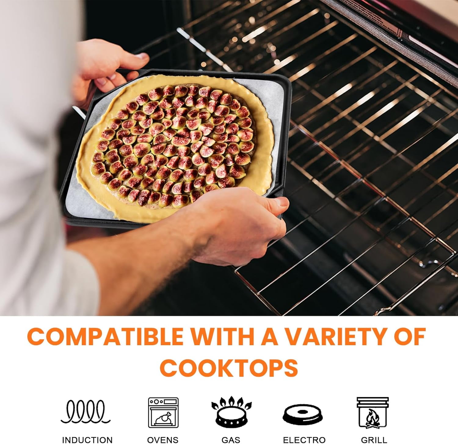 Cast Iron Reversible Griddle, 10x10 Square Baking Flat and Ribbed Griddle Plate for Gas Grills and Stove Tops