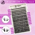 thumbnail image 5 of Marsfarmer 640pcs Lash Clusters Kit - 9-16mm 40D+50D D Curl Individual Lashes Clusters, DIY False Eyelashes Clusters Extension, Natural Fluffy Lashes Extension with Lash Cluster Applicator Tweezer, 5 of 7