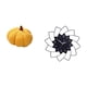 thumbnail image 5 of Ideas de decoración para dormitorio y cafetería: Cojín de sofá de peluche con forma de calabaza de Halloween y reloj acrílico con forma de flor., 5 of 8