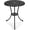 Black, variant on Senfot 23.6" Round Cast Aluminum Patio Bistro Table with Umbrella Hole, Weather-Resistant for Garden Brown
