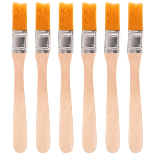6 pinceles de cerdas de nailon para pintar, portátiles, reutilizables, para pared.