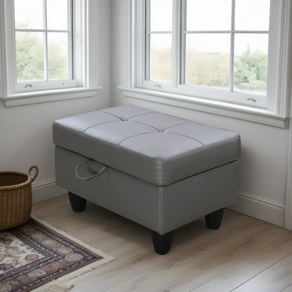 Upholstered Storage Ottoman