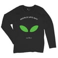 thumbnail image 5 of Alien Eyes Women's Long Sleeve T-shirt Funny Space UFO Hunter Believe Flying Saucer Universe July 2 World UFO Day Stay Weird, 5 of 7