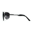 thumbnail image 3 of Mens Classic Narrow Rectangle Airforce Officer Style Bifocal Lens Sunglasses Black Smoke +1.75, 3 of 4