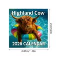 thumbnail image 3 of Cow Wall Calendar Cattle Calendar 12 Month Wall Calendars, 3 of 6