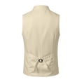 thumbnail image 5 of Boys Oktoberfest Stand Collar Vest Formal Sleeveless Waistcoat with Single Buttons Kids Bavarian Style Vest Jacket for Festival Casual Wear(Beige,13-14 Years ), 5 of 5