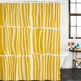 thumbnail image 3 of Yellow Striped Waterproof Fabric Shower Curtain,Modern Geometric Abstract Retro Waterproof Fabric Shower Curtain for Bathroom Curtains Bathtubs Hotel Shower Curtains with 12 Hooks Stall 54x78in, 3 of 8