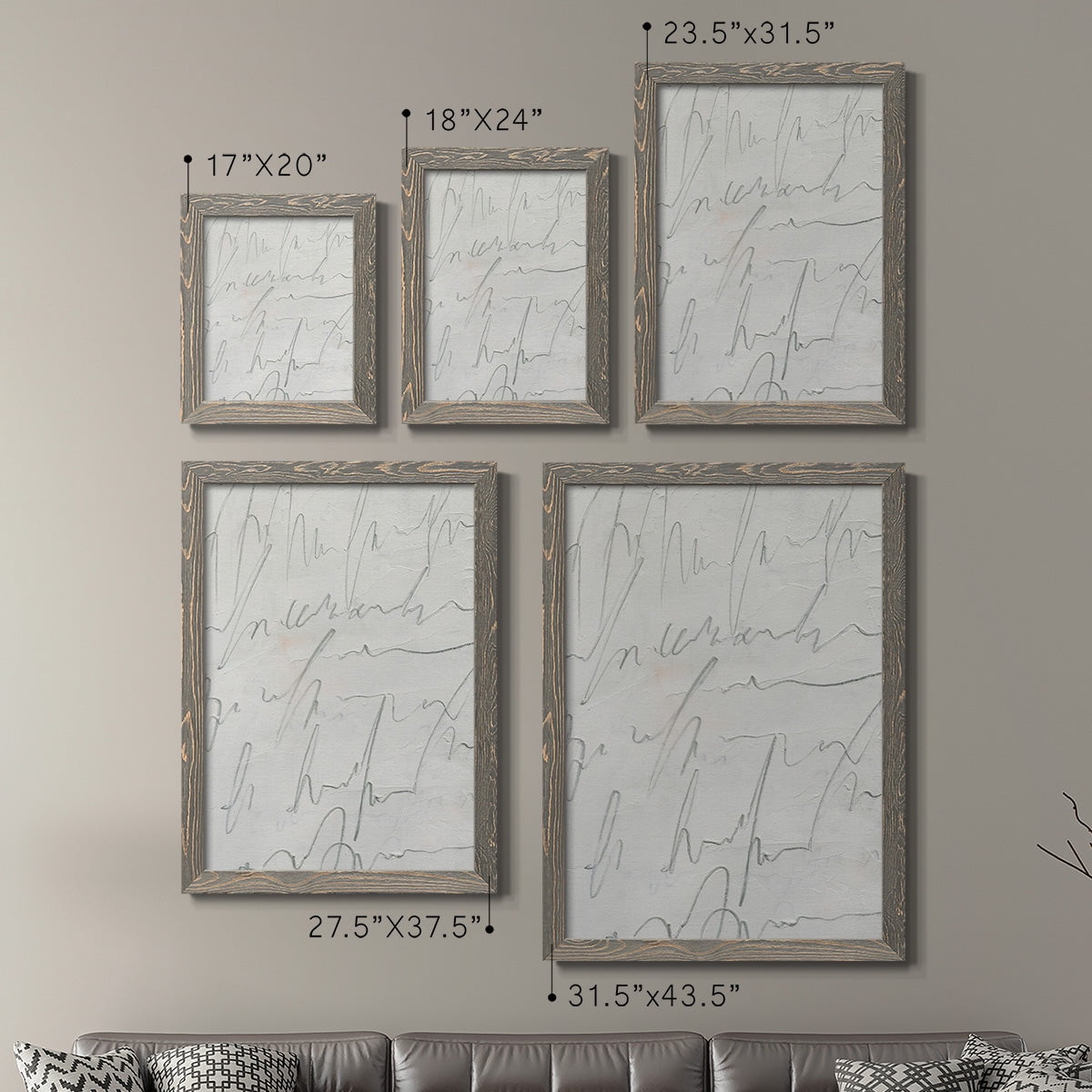 Scrabble I - Premium Framed Canvas 2 Piece Set - Ready to Hang