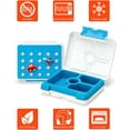 thumbnail image 2 of Flexnlock Kids Platinum Silicone Food Tray Lunch Box Set With Accessories - Leak Proof, Clean Lid Design, Microwavable, Dishwasher Safe, Freezer Safe, and BPA-Free/ Toy World (Blue), 2 of 9