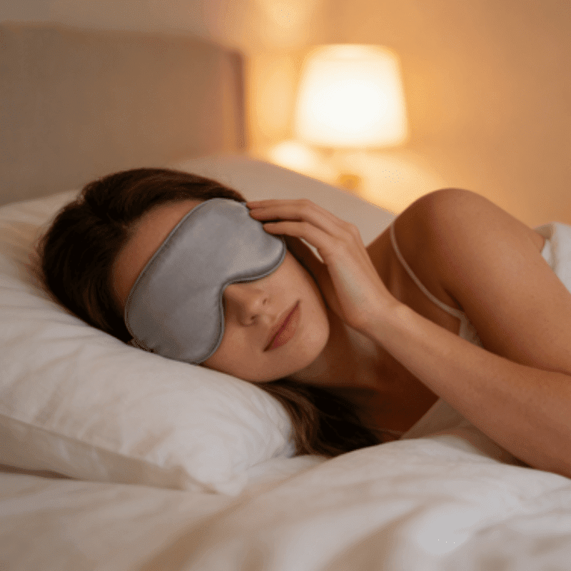 24Pcs Satin Sleep Mask With Elastic Band, Soft Breathable Eye Masks with Light Blocking, Night Blindfold face Mask For Travel Office Nap Airplane Rest