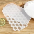 thumbnail image 4 of Cubo de hielo Molde suave silicona Molde de chocolate Bandeja Restaurante Hogar Frío Bebida DIY Accesorios para refrigerador Blanco 37 Cavidades Irene Inevent HA012235-03, 4 of 7