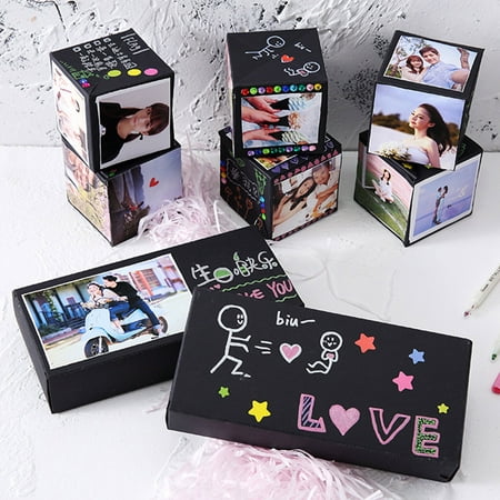 Surprise Explosion Box Love Memory DIY Photo Album for Anniversary Birthday Gift;Surprise Explosion Box Love Memory DIY Photo Album Anniversary Gift