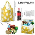 thumbnail image 3 of 5 Pack Foldable Shopping Bag,Happy Halloween Ghost Pattern Reusable Grocery Bags with Pockets,Large Reusable Tote Bags with Handles Waterproof & Lightweight, 3 of 6