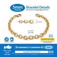 thumbnail image 3 of MedicEngraved Rose Gold Stainless Steel Custom Medical Alert Bracelet - 5mm Oval Link, 3 of 7