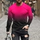 thumbnail image 1 of Blusas y camisas de manga larga con cuello redondo para hombre, blusa informal de manga larga con cuello redondo y estampado, blusa de poliéster para hombre, 1 of 4