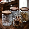 thumbnail image 4 of czcpp-Vintage Glass Jar with Lid - 23.7 Oz (700ml) Cookie/Sugar Storage Container for Kitchen Pantry, Bath Salts, Coffee, Tea - Decorative Kitchen & Bath Organizer (Daisy), 4 of 4