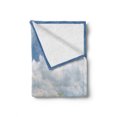 thumbnail image 2 of Country Home Soft Flannel Fleece Throw Blanket, Blooming Rape Field and Clear Sky Clouds Saxony Germany Rustic Eco, Cozy Plush for Indoor and Outdoor Use, 50" x 70", Yellow Green Blue, by Ambesonne, 2 of 6