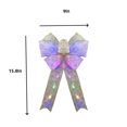 thumbnail image 2 of Christmas Tree Topper Bow with LED,HXRH Reusable Christmas Bows,2Pack,Portable Large Tree Topper Decoration for Wreath,Gift Box, 2 of 6