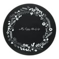 thumbnail image 1 of Silicone Induction Cooktop Protect Mat, 9.4 Inch Round Induction Cooktop Protective Cover Flower Pattern, Black, 1 of 6