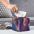thumbnail image 6 of Cauagu Dreamy Dandelion Sunset Print Tissue Box Cover,Leather Square Holder - Decorative Holder/Organizer for Bathroom, Night Stands, Office Desk & Car 5"X5"X5", 6 of 7