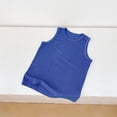 thumbnail image 3 of CYRBOKO Girls Tank Tops, Athletic Sleeveless Casual Knit Ribbing Summer Tops for Kids Dark Blue Size 10-11 T, 3 of 7