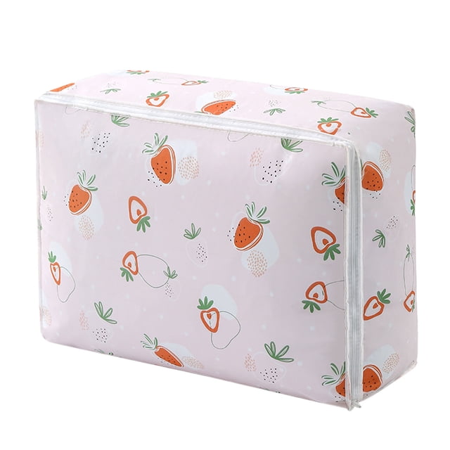 fheaev Sac de Rangement pour Vêtements et Couettes Triage de Garde-Robe Boîte de Rangement Portable Sac de Rangement à Fermeture Éclair