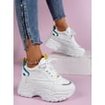 thumbnail image 1 of Women's Wedge Heel Platform Height-increasing Sports Shoes, 1 of 4