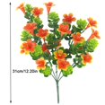 thumbnail image 3 of 5-branch Artificial Flower Grass Bouquet Simulation Floral Decor Home Table Centerpiece Fake Flower  Purple, 3 of 7