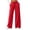Red #276, variant on Women's Wide Leg Pants High Waisted Drawstring Elastic Waist Loose Fit Solid Color Palazzo Lounge Trousers with Pockets