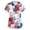 Watermelon Red-B#5321, variant on AHMOMEI 250th Anniversary USA Shirt Women Womens Scrub Tops 4th of July Women's Nurse Uniform with Pocket S-5XL Plus Size Scrubs Tops for Women